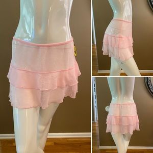NWT Sheer swimsuit coverup skirt